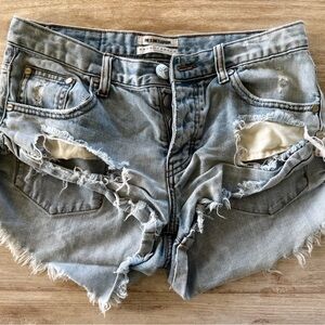 ONE TEASPOON Jean Shorts Size 26